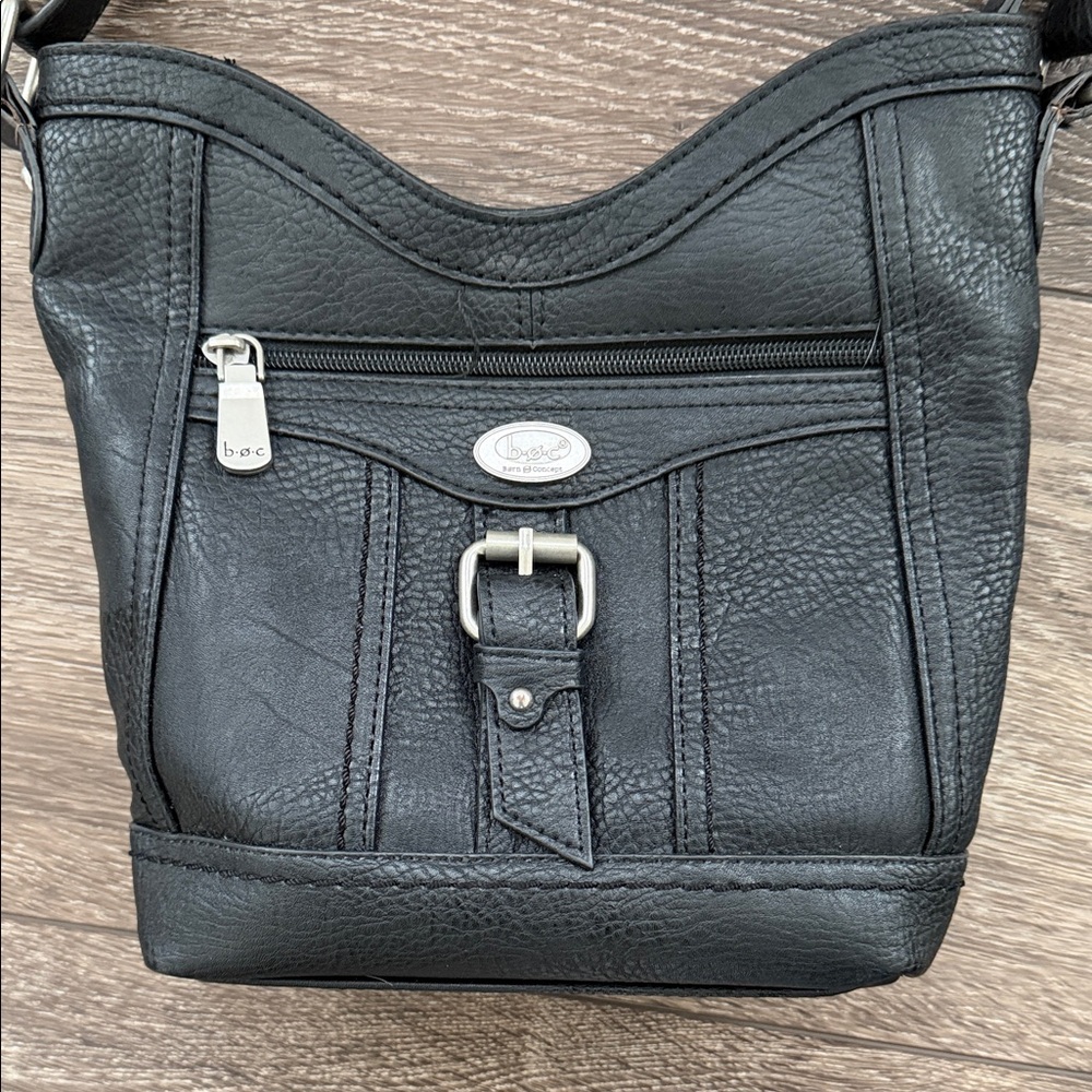 boc Black Leather Crossbody Bag - Picture 2 of 9